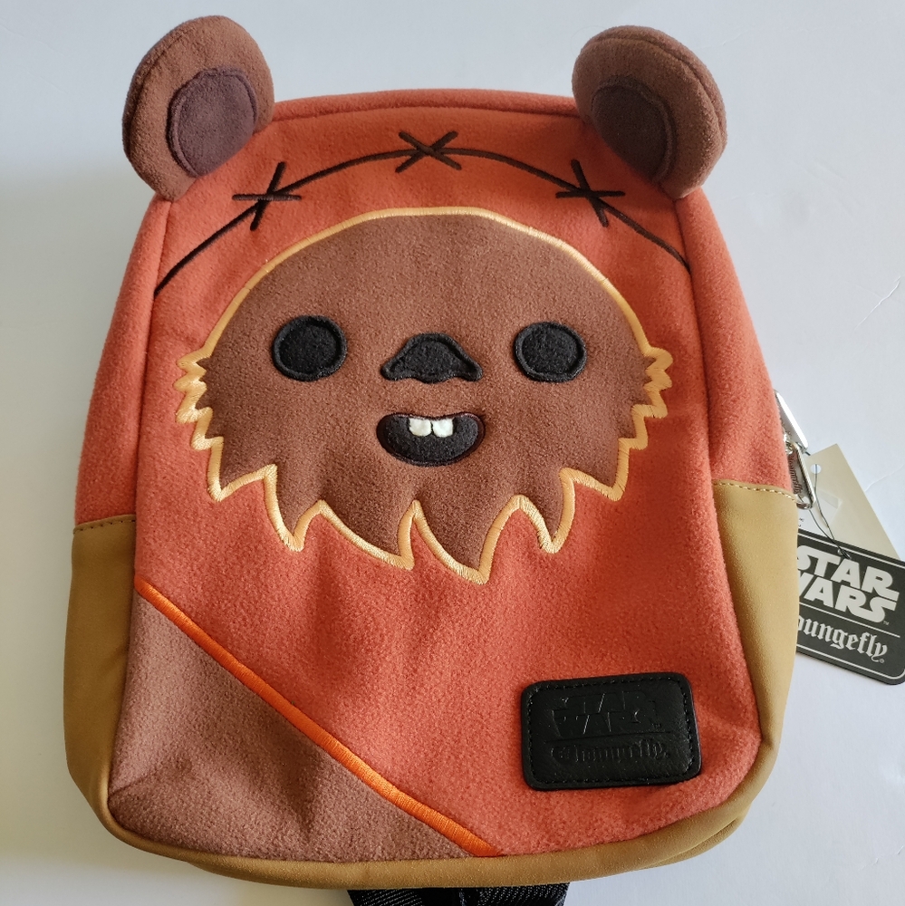 Rare Loungefly Ewok Fleece mini backpack